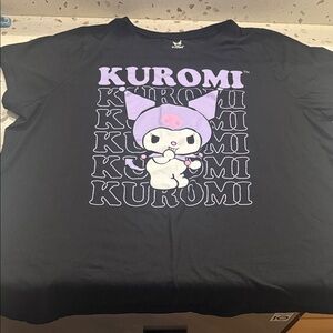 Torrid Kuromi Graphic Tee - Black with Lavender Print size 3